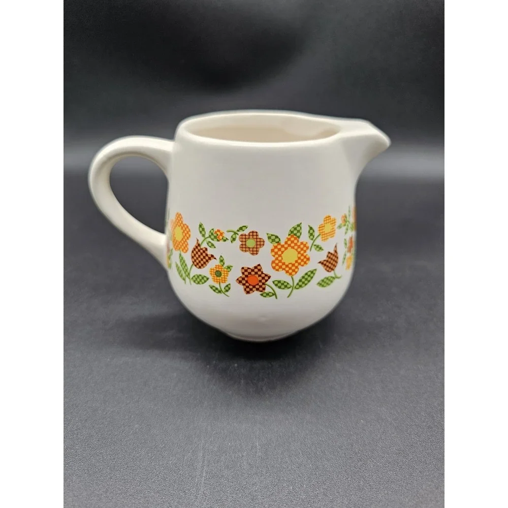 Mccoy Pottery‎ USA Patchwork Pattern Creamer #7020